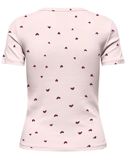 JDY - JDYLucky O-Neck T-Shirt - Pink Dogwood